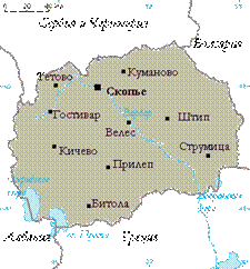 карта Македонии