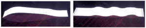 Рис. 5. а) полоса бумаги, как бы запечатанная по всей длине; б) полоса бумаги, как бы запечатанная полосами 
