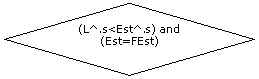 Ромб: (L^.s<Est^.s) and (Est=FEst)