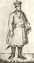 Українськи типи: козак. Гравюра Т.Калинського(XVIII ст.)