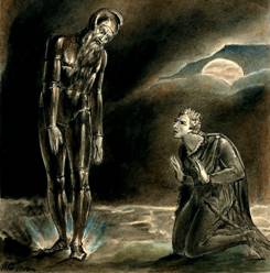 William Blake. 1806. Гамлет и Призрак его Отца..jpg