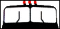 Опозновательный знак «Автопоезд» -  в виде трех фонарей оранжевого цвета, расположенных горизонтально на крыше кабины с промежутками между ними от 150 до 300 мм - на грузовых автомобилях и колесных тракторах (класса 1,4 т и выше) с прицепами, а также на сочлененных автобусах и троллейбусах.