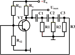 RC-автогенератор с фазовращающей цепочкой